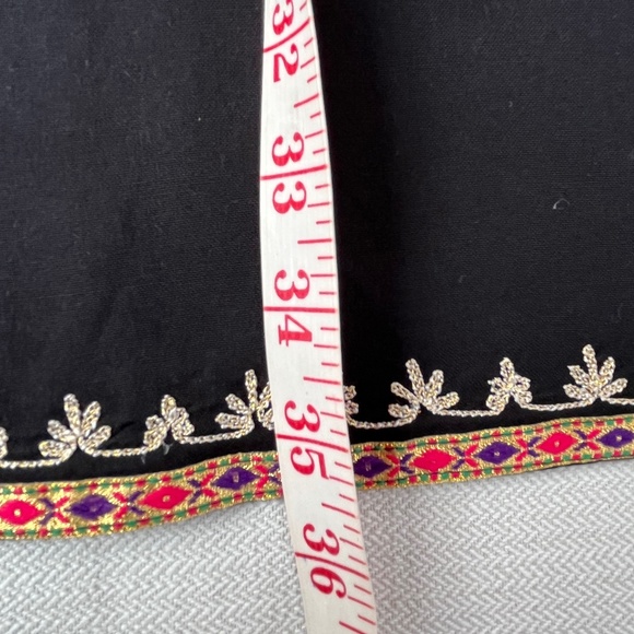 Tunic/dress, or beach/pool cover-up, black, viscose/cotton, XL. - Picture 10 of 15